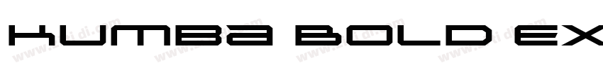 Kumba Bold Expanded字体转换